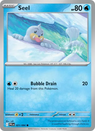 Seel #021 · Phantasmal Flames Pokémon card