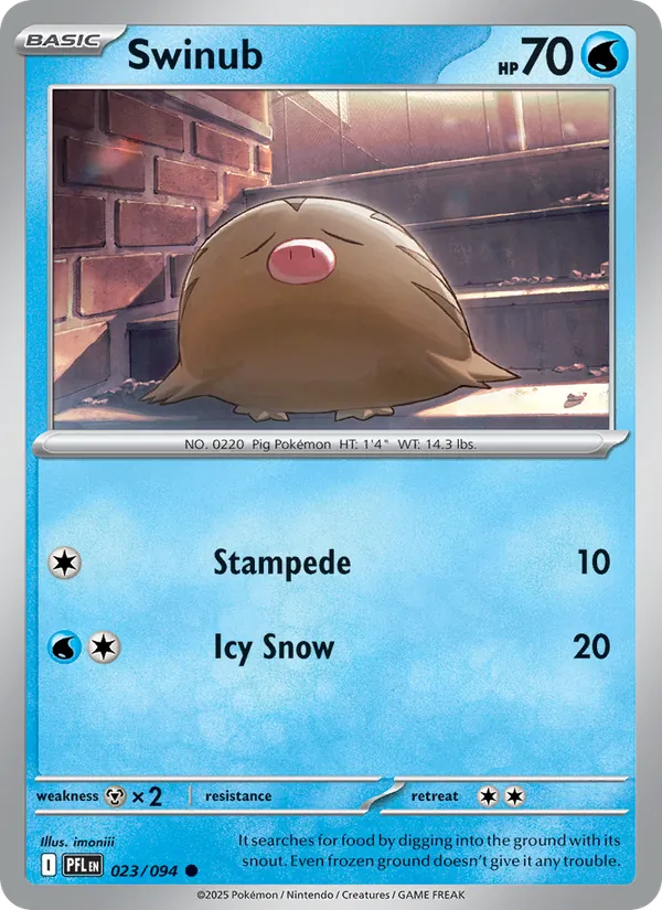 Swinub full card art