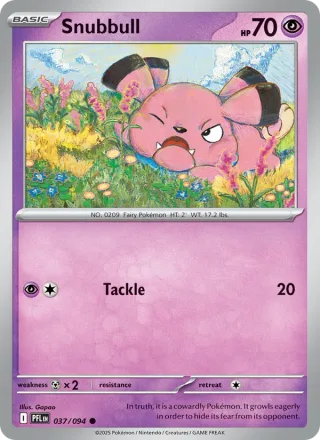 Snubbull #037 · Phantasmal Flames Pokémon card