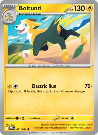 Boltund #031 · Phantasmal Flames Pokémon card