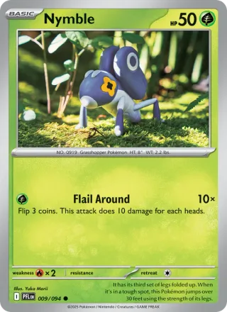 Nymble #009 · Phantasmal Flames Pokémon card