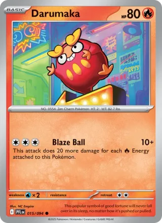 Darumaka #015 · Phantasmal Flames Pokémon card
