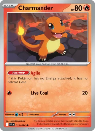 Charmander #011 · Phantasmal Flames Pokémon card