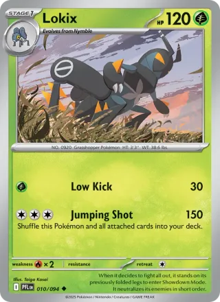 Lokix #010 · Phantasmal Flames Pokémon card