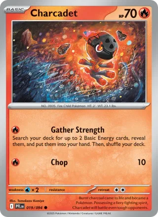 Charcadet #019 · Phantasmal Flames Pokémon card