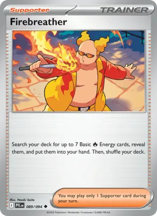 Firebreather #089 · Phantasmal Flames Pokémon card