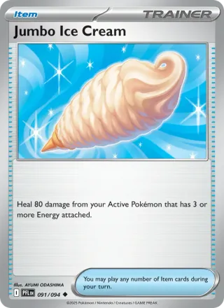 Jumbo Ice Cream #091 · Phantasmal Flames Pokémon card