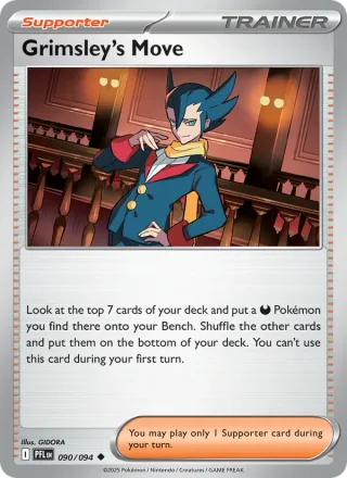 Grimsley's Move #090 · Phantasmal Flames Pokémon card