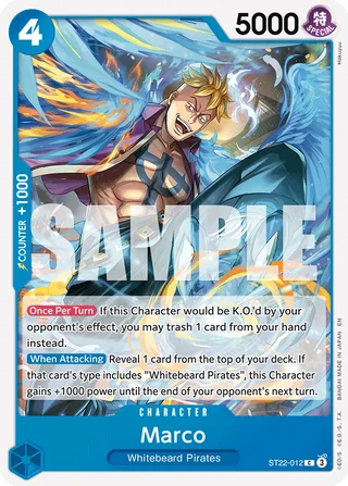 Marco #ST22-012 · ST-22: Starter Deck 22 Ace & Newgate One Piece card