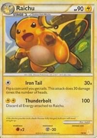 Raichu #19 · HS trainer Kit (Raichu) Pokémon card