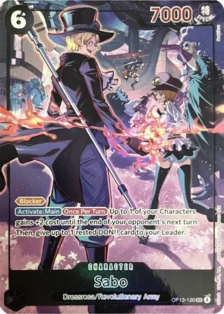 Sabo (English Version 3rd Anniversary Set) #OP13-120-english-version-3rd-anniversary-set · One Piece Promotion Cards One Piece card