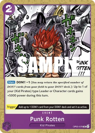 Punk Rotten #OP05-078 · Awakening of the New Era: 1st Anniversary Tournament Cards One Piece card
