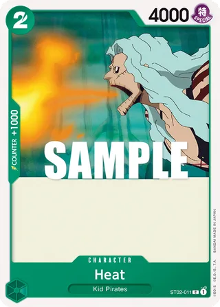 Heat #ST02-011 · ST-02: Starter Deck 2 Worst Generation One Piece card
