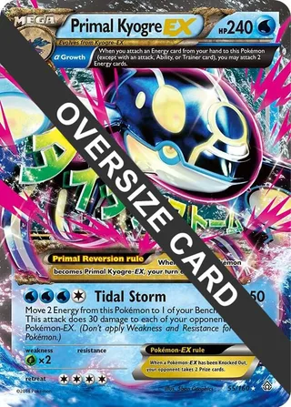 Primal Kyogre EX #055 · Jumbo cards Pokémon card