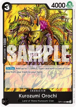 Kurozumi Orochi #OP11-085 · A Fist of Divine Speed Release Event Cards One Piece card
