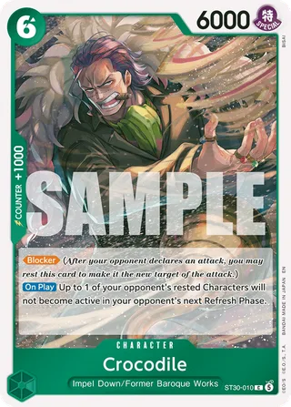 Crocodile #ST30-010 · ST-30: Starter Deck 30 EX Luffy & Ace One Piece card