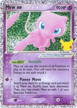 Mew ex #CC013 · Celebrations Classic Collection Pokémon card