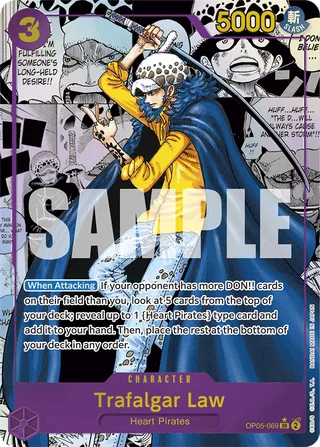 Trafalgar Law (Manga) #OP05-069-manga · Premium Booster -The Best- One Piece card