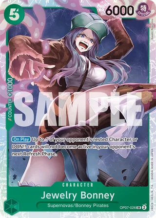 Jewelry Bonney #OP07-026 · 500 Years in the Future One Piece card