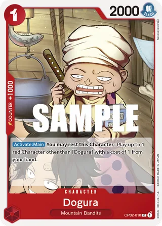 Dogura #OP02-010 · Paramount War Pre-Release Cards One Piece card