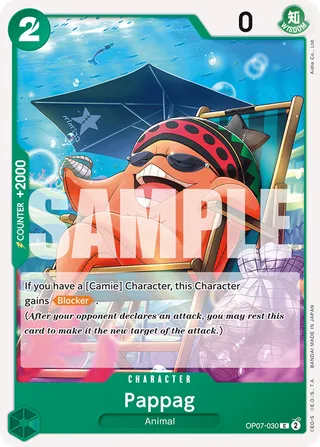 Pappag #OP07-030 · 500 Years in the Future Pre-Release Cards One Piece card