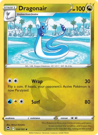 Dragonair #130 · Silver Tempest Pokémon card