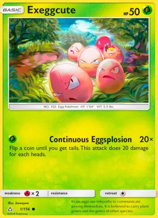 Exeggcute #1 · Ultra Prism Pokémon card