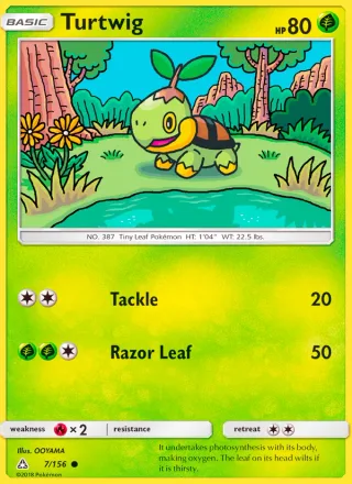 Turtwig #7 · Ultra Prism Pokémon card