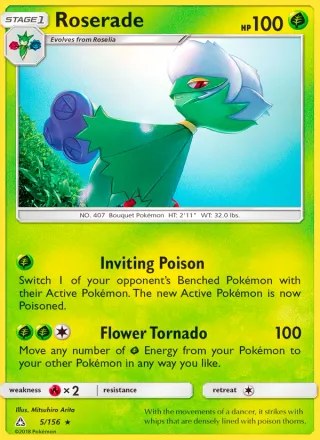 Roserade #5 · Ultra Prism Pokémon card