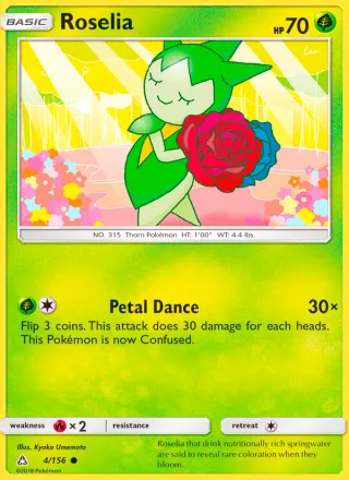 Roselia #4 · Ultra Prism Pokémon card