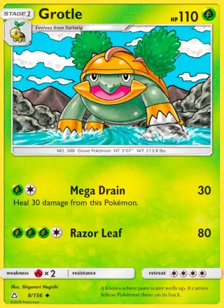 Grotle #8 · Ultra Prism Pokémon card