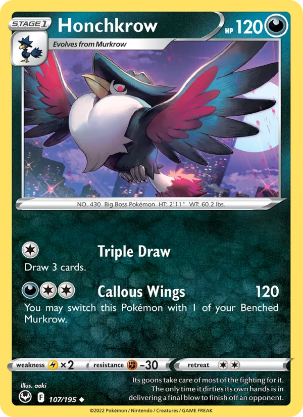 Honchkrow full card art