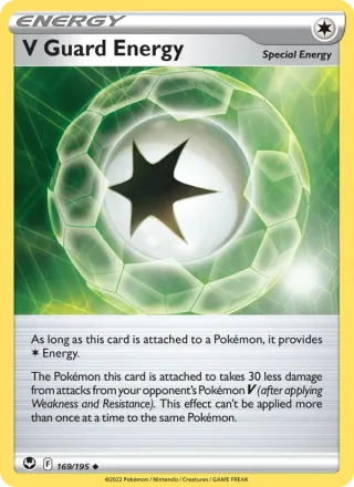 V Guard Energy #169 · Silver Tempest Pokémon card