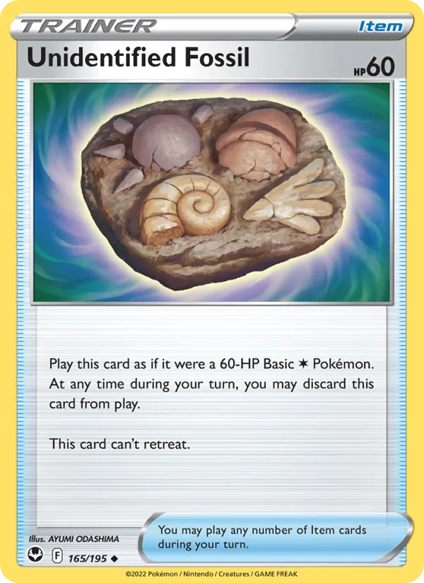Unidentified Fossil full card art