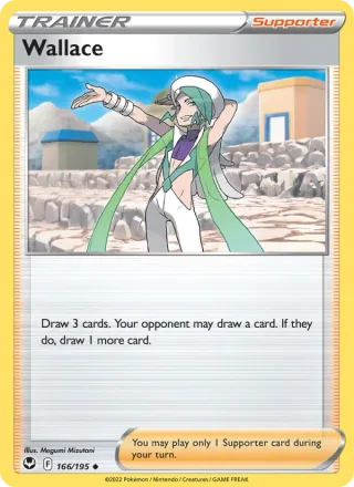 Wallace #166 · Silver Tempest Pokémon card