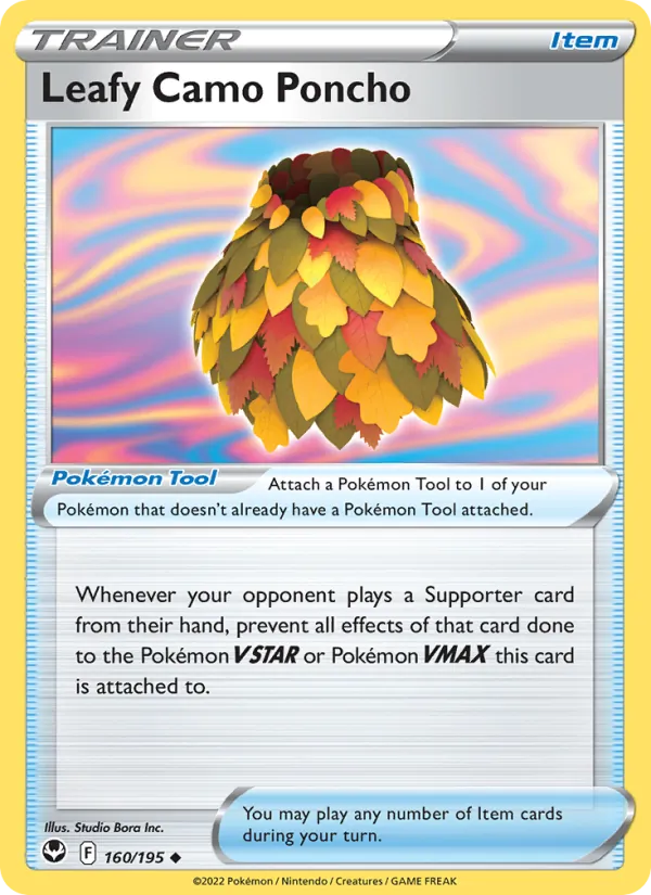 Leafy Camo Poncho full card art
