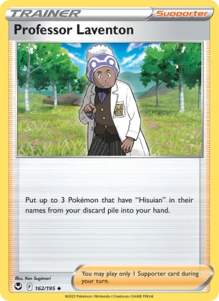 Professor Laventon #162 · Silver Tempest Pokémon card