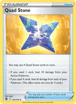 Quad Stone #163 · Silver Tempest Pokémon card