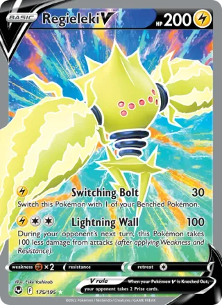 Regieleki V #175 · Silver Tempest Pokémon card