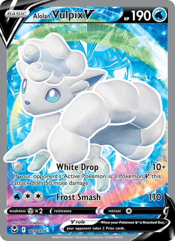 Alolan Vulpix V full card art