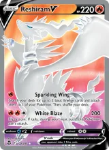 Reshiram V · Silver Tempest Pokémon card