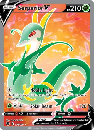 Serperior V #170 · Silver Tempest Pokémon card
