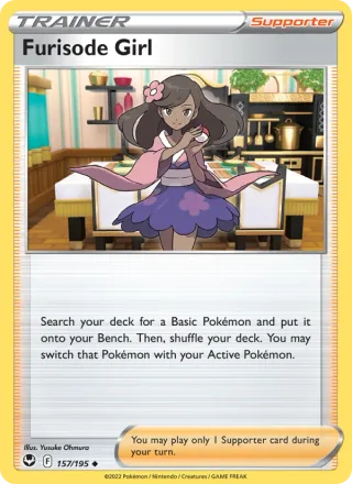 Furisode Girl #157 · Silver Tempest Pokémon card