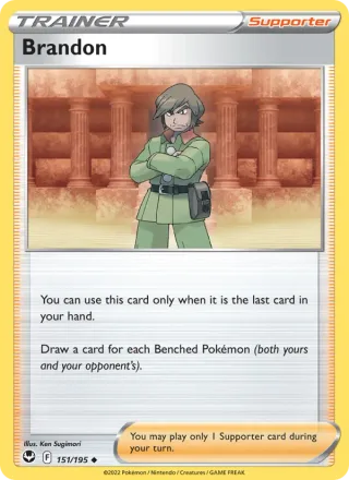 Brandon #151 · Silver Tempest Pokémon card
