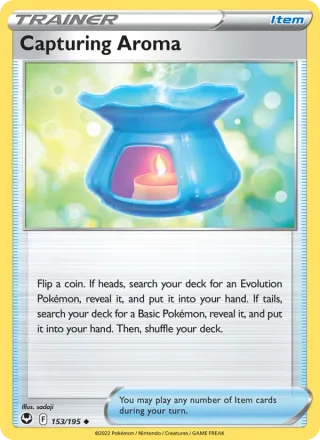 Capturing Aroma #153 · Silver Tempest Pokémon card