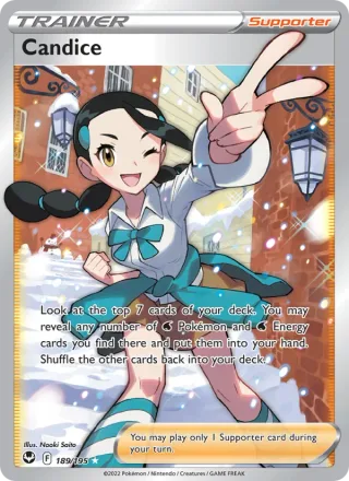 Candice #189 · Silver Tempest Pokémon card