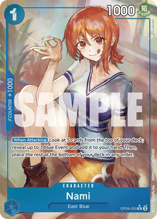 Nami (Parallel) #OP09-050-parallel · Emperors in the New World One Piece card