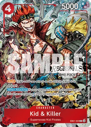 Kid & Killer (Offline Regional Participation Pack 2025 Vol.2) #EB01-003-offline-regional-participation-pack-2025-vol-2 · One Piece Promotion Cards One Piece card