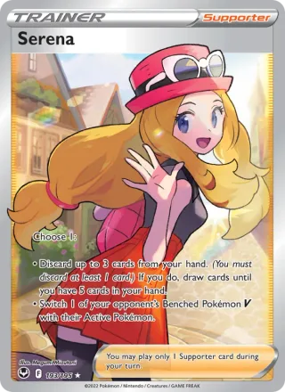 Serena #193 · Silver Tempest Pokémon card