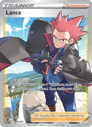 Lance #192 · Silver Tempest Pokémon card